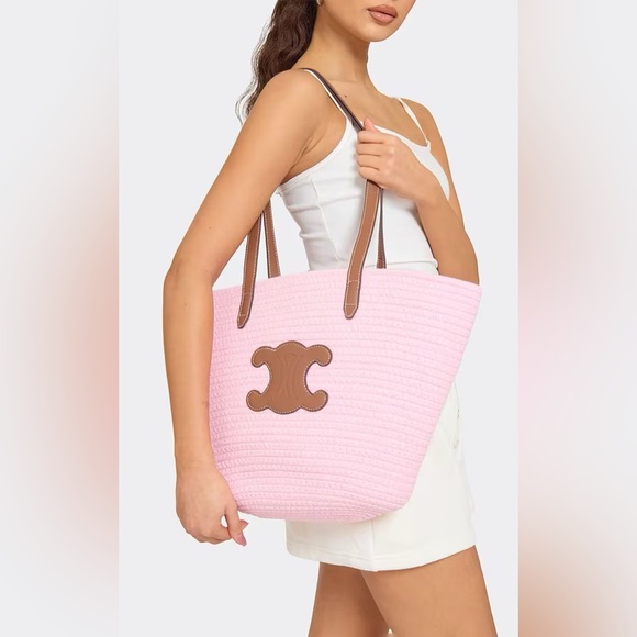 Handbags - Pink beach bag